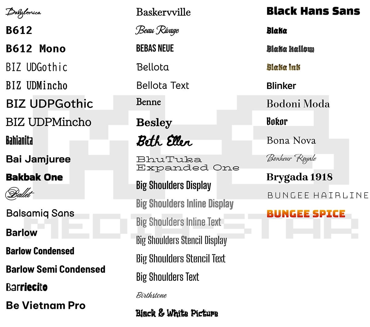 New Divi B Fonts 2026